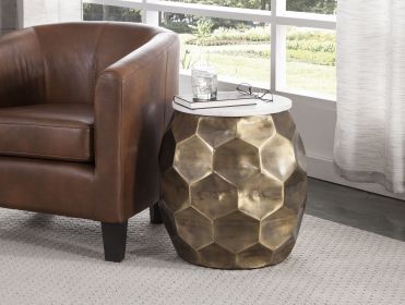 Stomp - Round End Table - Brass