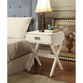 ACME Babs End Table in White 82824