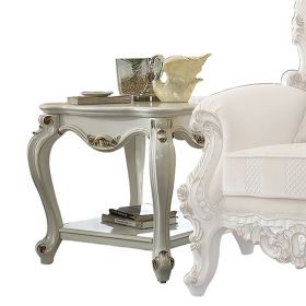 Antique Pearl 1-Shelf End Table