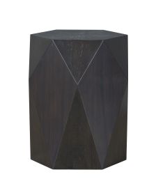 ACME Hanniel End Table, Black Finish LV02776