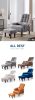 Redde Boo brown living room sofa single chair and ottoman