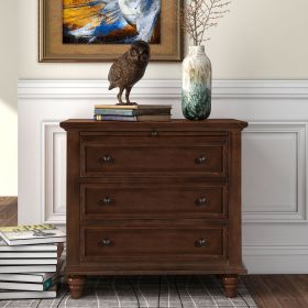 U_STYLE 3-Drawer Storage Wood Cabinet, End Table with Pull out Tray (As Same As WF296671AAD)