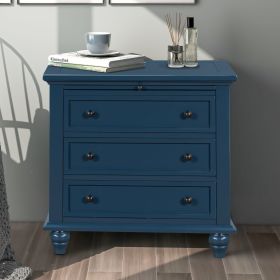 U_STYLE 3-Drawer Storage Wood Cabinet, End Table with Pull out Tray (As Same As WF296671AAM)