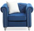 Glory Furniture Raisa G861A-C Chair , NAVY BLUE