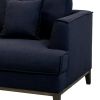Aspen Navy Linen Chair